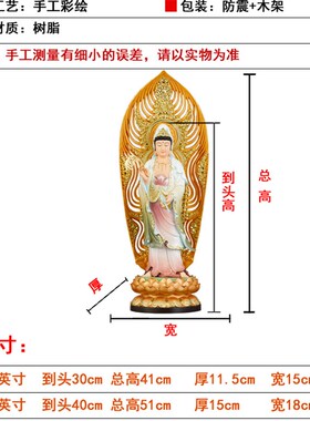 家用西方三圣阿弥陀佛观音接引菩萨站像摆件树脂娑婆Y三圣人物客