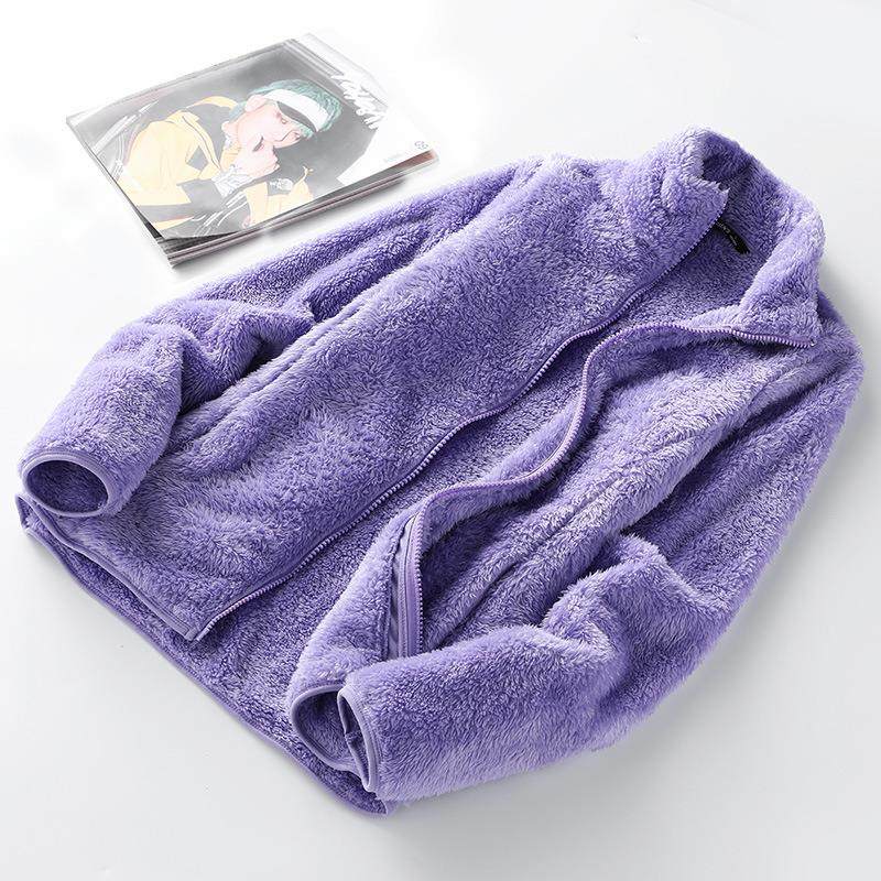 团购珊瑚绒外套女户外情侣抓绒衣秋冬潮流时尚双面绒立领开衫保暖,淘宝优惠券,粉丝福利购,淘宝优惠卷