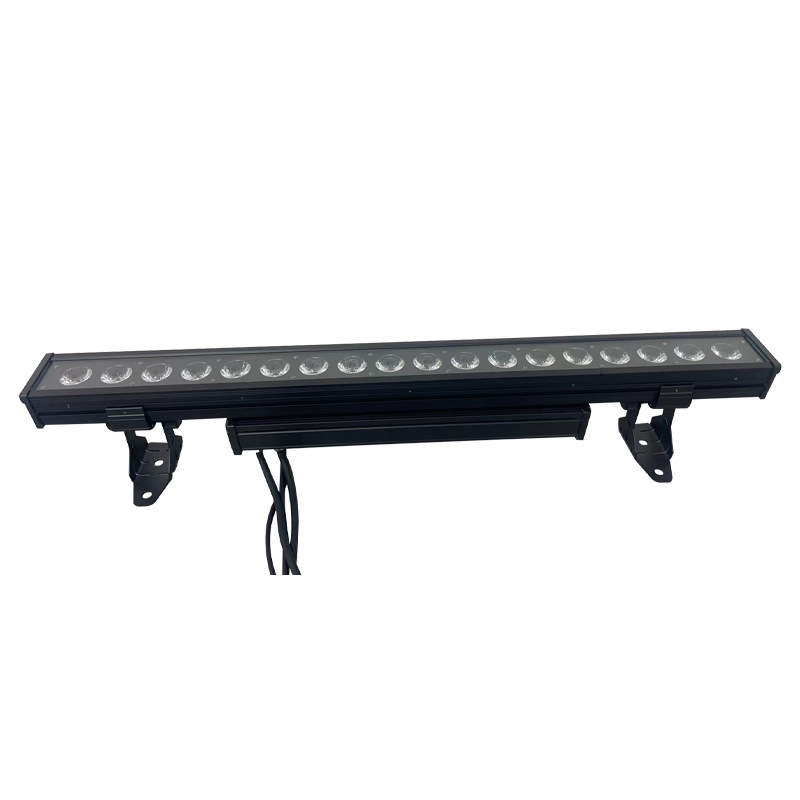 18pcs 10W LED full-color 4-in-1 6-in-1 one-point control waterproof wall washer double-layer chassis background matrix dyeing