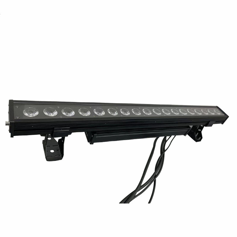 18pcs 10W LED full-color 4-in-1 6-in-1 one-point control waterproof wall washer double-layer chassis background matrix dyeing