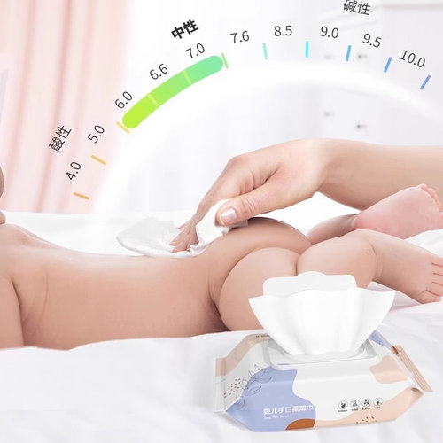 80抽大包湿巾纸新生婴儿手口专用湿巾纸擦脸洗脸母婴幼儿童家用 - 图3