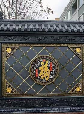 仿古砖雕围墙镂空花窗中式围墙方形长方形预制水泥窗花徽派花格窗