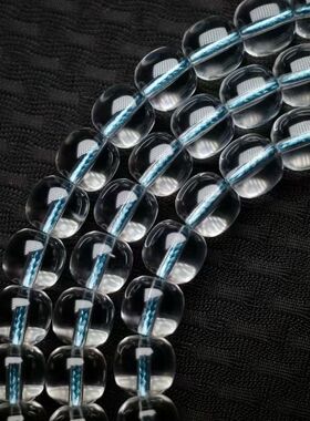 天然巴西净体白水晶8mm老型手链男女款手串佛珠念珠