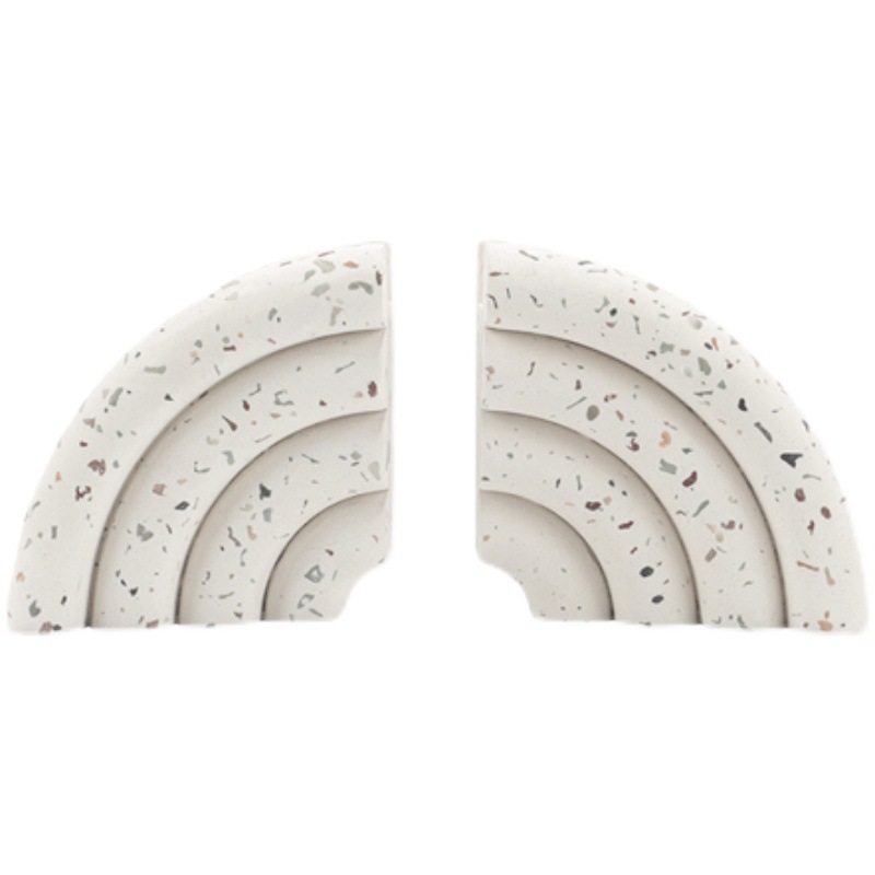 现代简约水磨石几何弧形书档彩色欧式书靠镇纸样板房售楼处饰品,淘宝优惠券,粉丝福利购,淘宝优惠卷