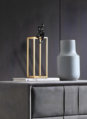 思想者摆件创意现代简约酒柜桌面办公室家居装饰品书架客厅思考人