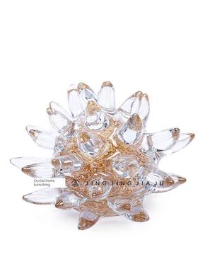 现代斯堪的纳维亚创意设计玻璃饰品样板房客厅电视柜卧室边桌书房