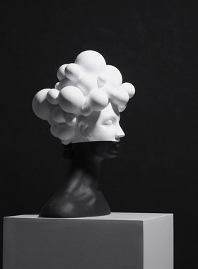 现代轻奢软装饰品售楼处样板间神秘女人物造型酒店艺术品雕塑摆件