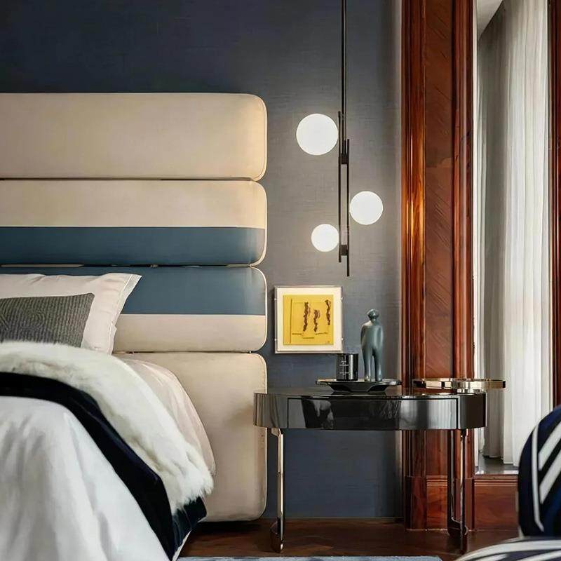 现代设计师餐厅吊灯北欧风吧台LED灯具卧室床头奶白罩魔豆玻璃灯,淘宝优惠券,粉丝福利购,淘宝优惠卷