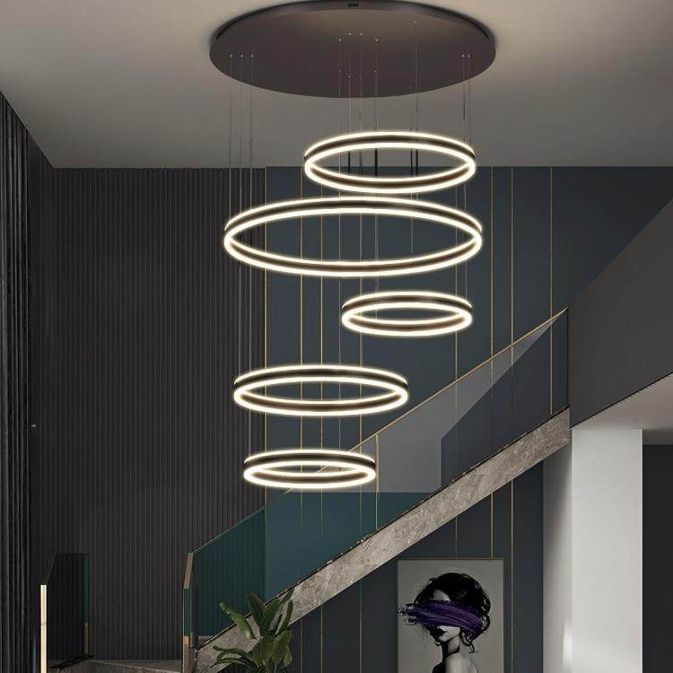 客厅吊灯现代简约卧室全挑空别墅大厅轻奢意式极简灯餐厅北欧设计,淘宝优惠券,粉丝福利购,淘宝优惠卷