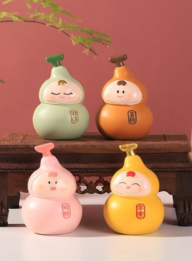 可爱葫芦工位摆件福禄转运招财好物玄学办公室汽车装饰车载小礼物