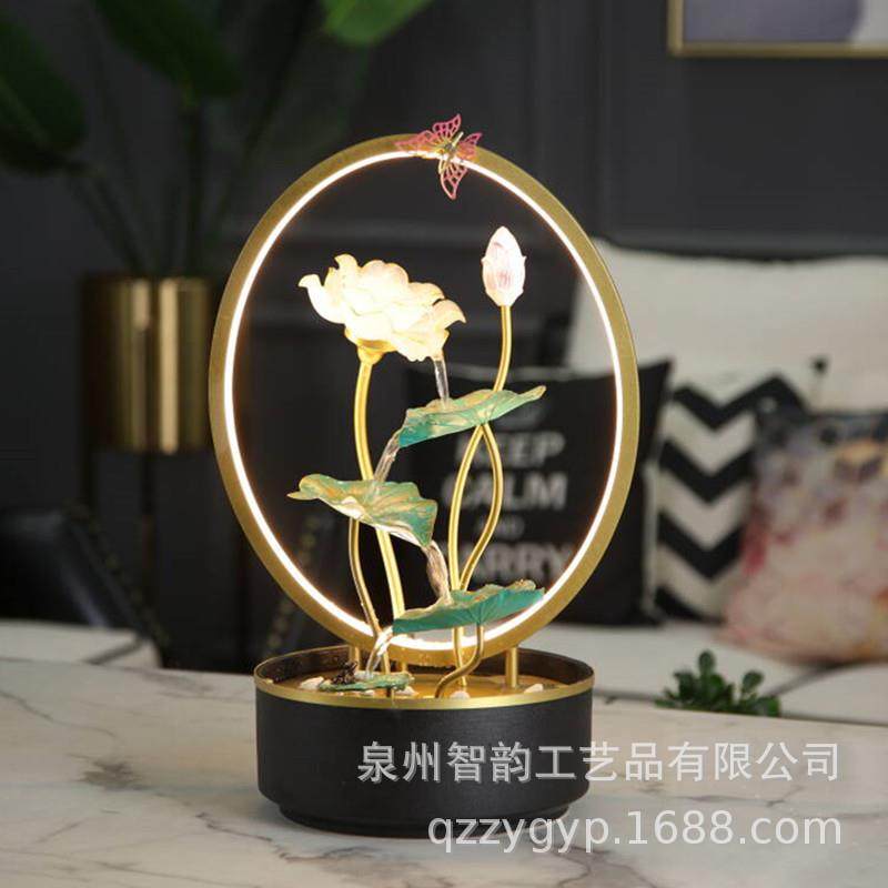 陶瓷喷泉流水摆件生财加湿器鱼缸客厅房间办公室装饰品水景观礼品,淘宝优惠券,粉丝福利购,淘宝优惠卷