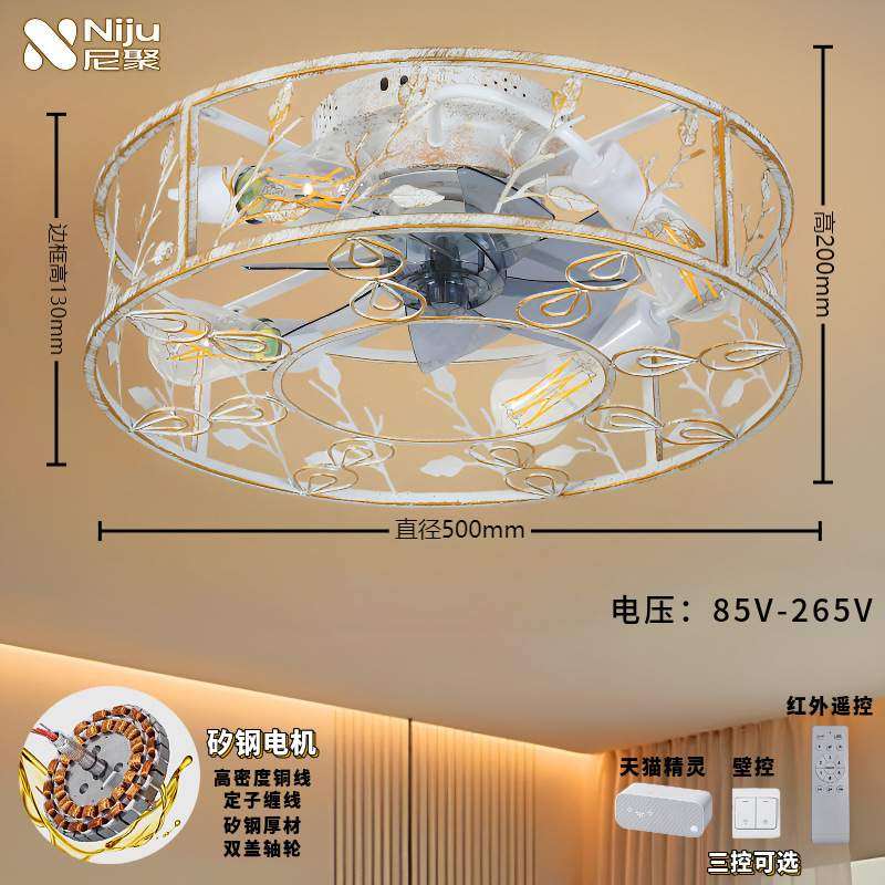 复古风扇灯卧螺口风扇灯铁艺卧室家用意式电扇灯高级感大厅吊扇灯,淘宝优惠券,粉丝福利购,淘宝优惠卷