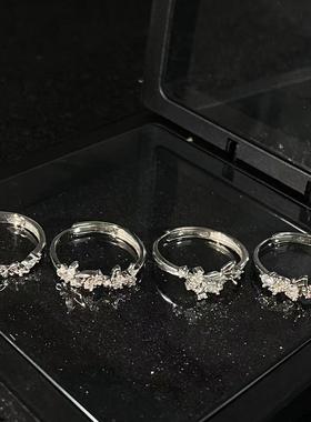 DVNRR梦幻蝶恋 青春不毕业四人闺蜜戒指精致甜美百搭原创设计戒指