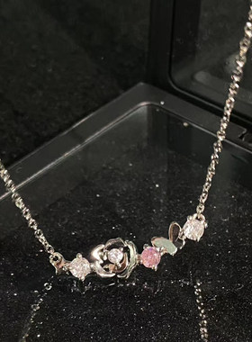 甜心玫瑰DVNRR高级感轻奢项链女