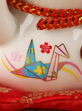 速发招陶猫 财瓷摆件 小号存钱储蓄罐店铺开业送朋友礼品