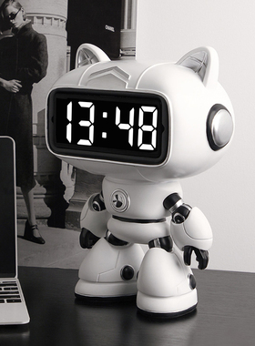 速发创意闹钟装饰品摆件钟约客厅卧室桌面床头简时柜摆台式