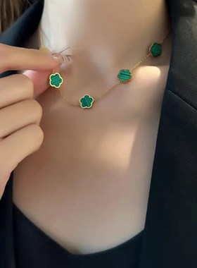 Clover High Quality Non Fading Jewelry Set Plant Five Leaf P