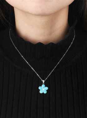 FDLK Hot New Arrival Cute Ocean Beach Jewelry Blue Opal