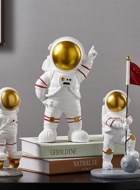 北欧创意宇航员摆件轻奢卧室儿童房桌面装饰品男生生日礼物太空人