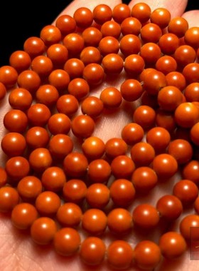 橄榄核尖珠脖挂正圆橄榄核核尖108圆珠项链光珠手串珠子手链串珠