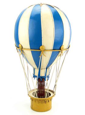 复古铁艺模型19世纪欧洲热气y球吊饰酒吧吊挂工艺品家居饰品礼物