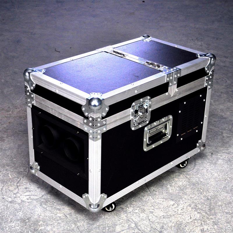 适配3000W舞台婚庆T台地烟机水雾机DMX512/手动/遥控 航空箱带滚 - 图1