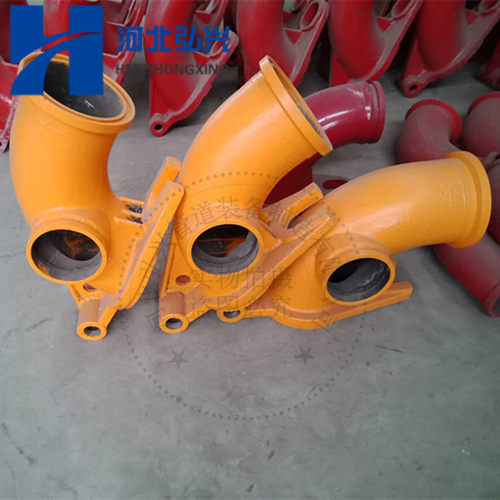 施维英大象泵车1号出口铰链 外弧83cm外壁加厚铰链 - 图0