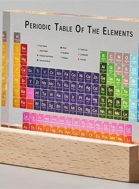 化学元素创意礼物周期表实物立体教师G节实用书房学习桌面装饰摆