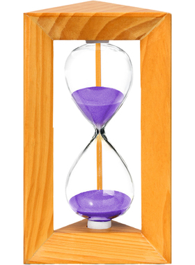 沙漏计时器漏斗儿童防摔10/15/30/分钟简约复古创意时.间流沙摆件