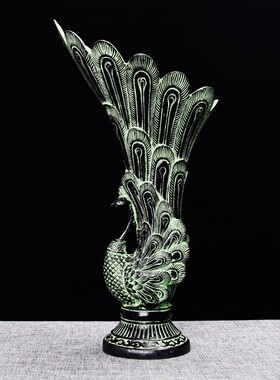 仿古青铜器摆件龙凤羊杯尊酒杯酒尊铜工艺M品礼品古玩汉婚影视道