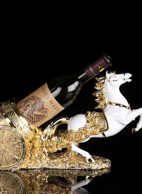 红酒架摆件轻奢高档欧式葡萄酒架客厅餐桌酒V柜装饰品礼物