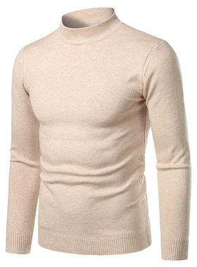 好货Men High Neck Turtleneck Cashmere Knitwear Autumn Winter