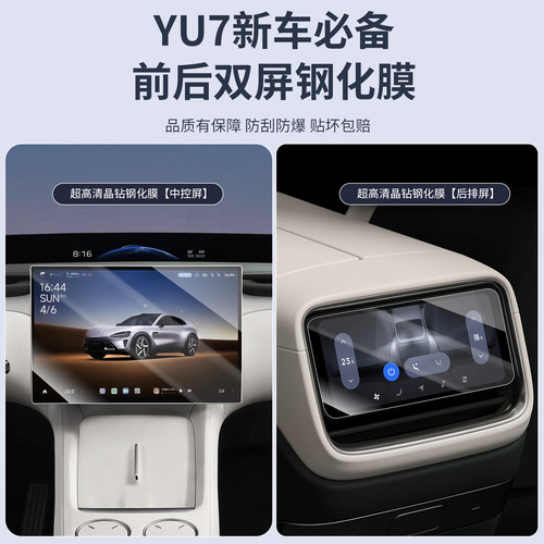 适用小米YU7/SU7屏幕钢化膜仪表台后排显示屏保护膜内饰用品配件 - 图3