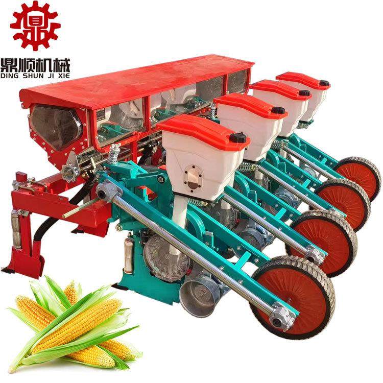 出口甜玉米黏玉米施肥精播机 四轮车带悬浮式玉米播种机2-6行可种,淘宝优惠券,粉丝福利购,淘宝优惠卷
