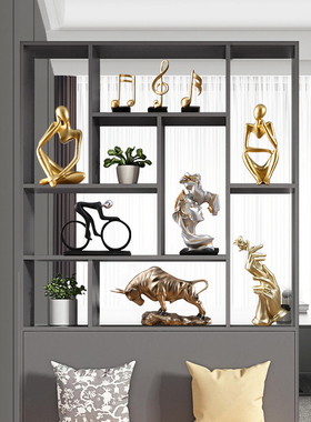 快速发货轻奢现代家n居装饰品电视酒柜摆件办公室书柜书架展示柜