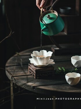 做旧实木桌子复古拍照q背景户外老木板圆餐桌静物美食摆盘拍摄道