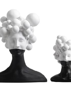 现代轻奢软装饰品售楼处样板间神秘女人物造型酒店艺术品雕塑摆件