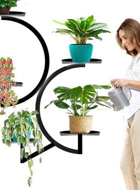 植物架室内异型置物架阳台铁艺墙壁多层装饰盆栽壁挂式花架逸