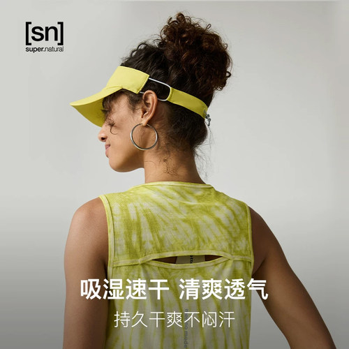 SN运动空顶帽女速干防晒跑步吸汗轻量户外休闲运动男UPF50+遮阳帽 - 图0