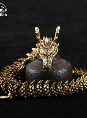 古董古体玩做旧3D活摆件展厅摆设装饰生肖BJ34BJ30龙热小龙铜器工