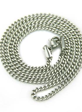 Hip Hop Men Stainless Steel Slim Vacuum Plating Cuban Chain