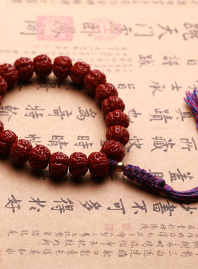 天然机刷包浆玉化小金刚菩提子手串男女佛珠手链五瓣念珠文玩饰品