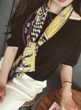 春秋装职业丝巾脖子项链长款 毛衣配饰挂饰装饰吊坠衣服配件项链