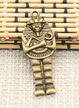 古青铜DIY吊坠 饰品配件 木乃伊 45x18mm 10个 T10552