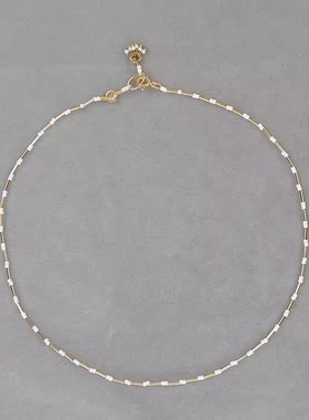 RA 铜管米珠 短款 项链