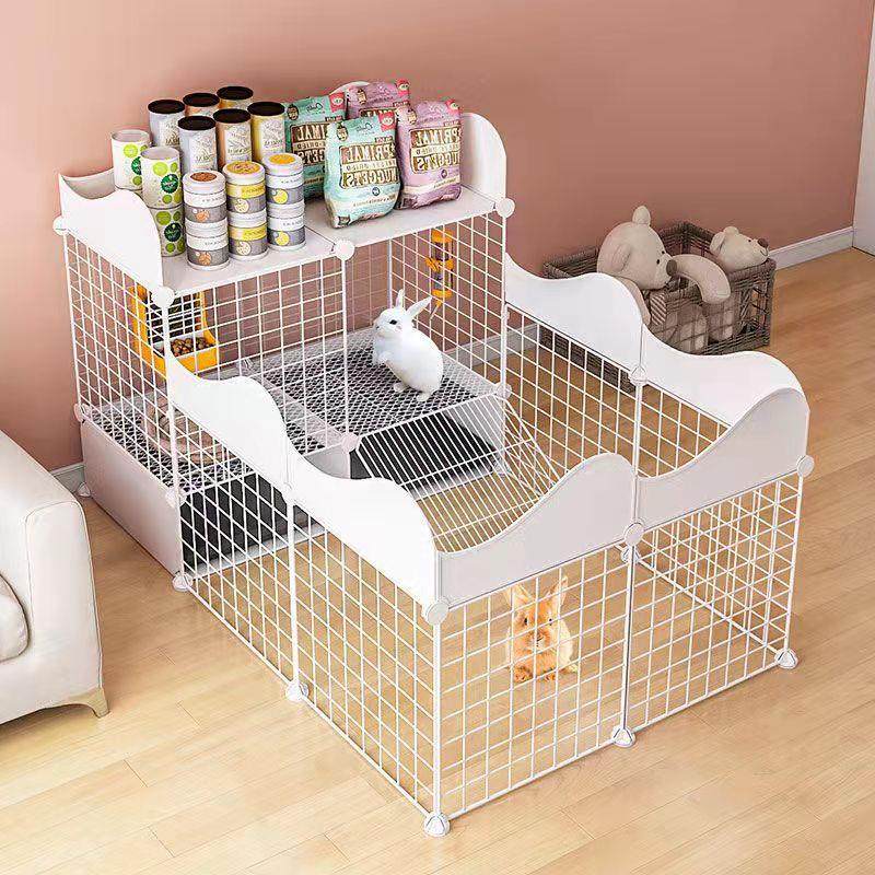 兔笼子家用室内专用放风宠物超大号围栏自动清粪新型兔子窝屋别墅,淘宝优惠券,粉丝福利购,淘宝优惠卷