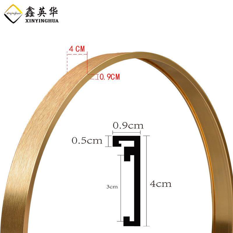 圆形画框铝合金圆框装饰画边框智能镜子金属外框晶瓷画相框,淘宝优惠券,粉丝福利购,淘宝优惠卷