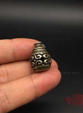 极速仿古做旧白铜手串三通全铜仿老铜三通小手串项链小三通珠子铜