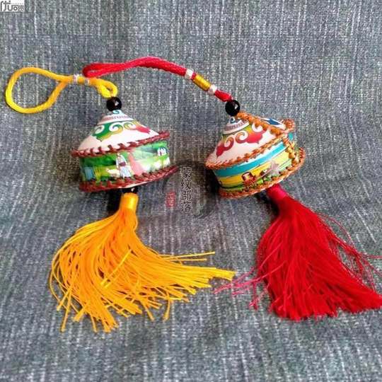 Mongolian yurt-shaped car hanging Inner Mongolia handicraft hanging small pendant Mongolian characteristic car interior decoration supplies