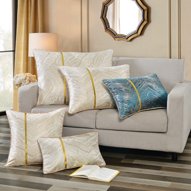 定做高档样板房沙发靠垫含芯客厅轻奢抱枕套M加大号方形午休长腰,淘宝优惠券,粉丝福利购,淘宝优惠卷